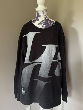 Y2K LRG Black Crewneck Sweatshirt Cycle Tree Logo